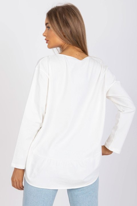 Bluzka Model EM-BZ-611.61P Ecru - Ex Moda Bluzka Model EM-BZ-611.61P Ecru - Ex Moda