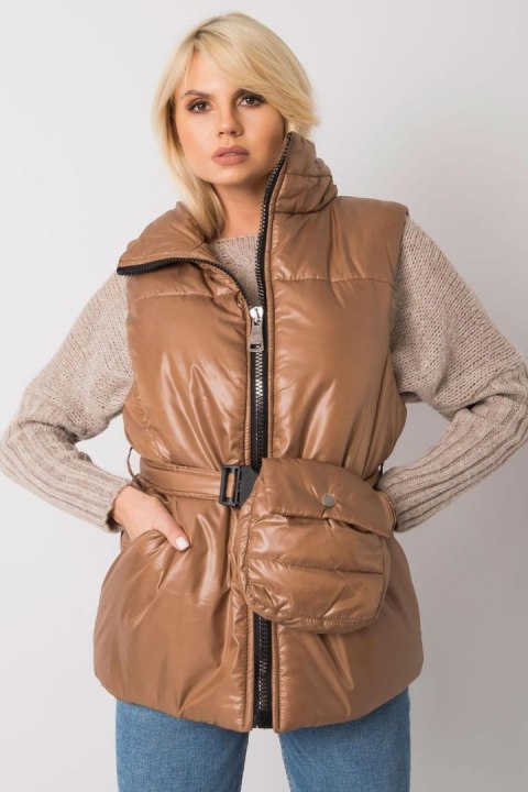 Kamizelka Model EM-KZ-611.40X Brown - Ex Moda Kamizelka Model EM-KZ-611.40X Brown - Ex Moda