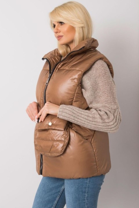 Kamizelka Model EM-KZ-611.40X Brown - Ex Moda Kamizelka Model EM-KZ-611.40X Brown - Ex Moda