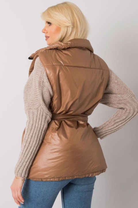 Kamizelka Model EM-KZ-611.40X Brown - Ex Moda Kamizelka Model EM-KZ-611.40X Brown - Ex Moda