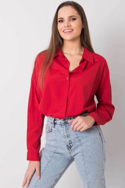 Koszula Damska Model EM-KS-004.42 Dark Red - Ex Moda Koszula Damska Model EM-KS-004.42 Dark Red - Ex Moda