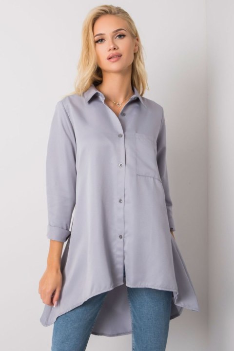 Koszula Damska Model EM-KS-556-1.11 Grey - Ex Moda Koszula Damska Model EM-KS-556-1.11 Grey - Ex Moda