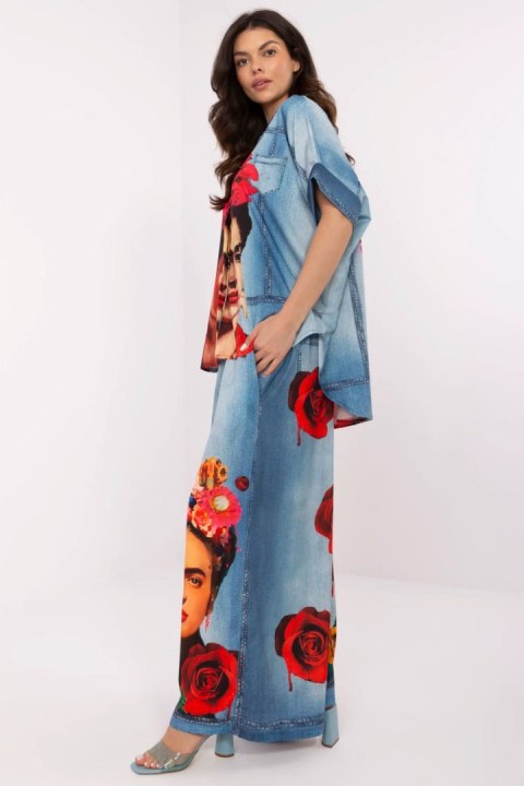 Spodnie Damskie Model DHJ-SP-19183-5.78 Blue - Italy Moda Spodnie Damskie Model DHJ-SP-19183-5.78 Blue - Italy Moda
