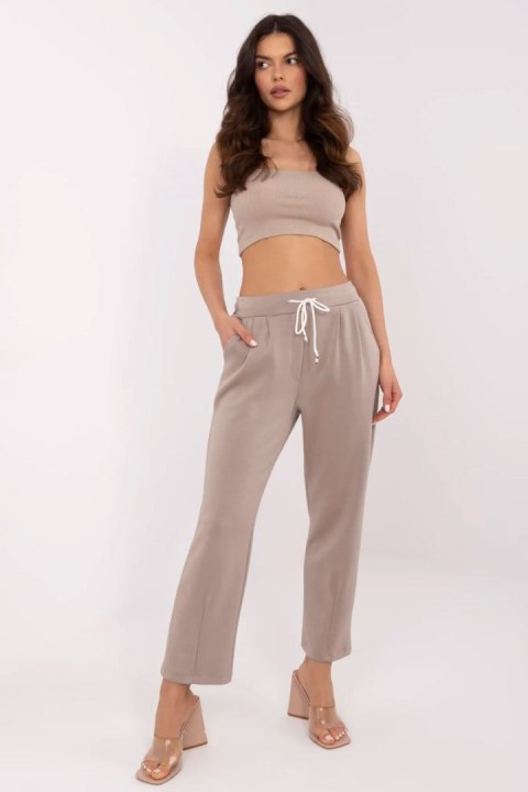 Spodnie Dresowe Model DHJ-SP-20523.66P Dark Beige - Italy Moda Spodnie Dresowe Model DHJ-SP-20523.66P Dark Beige - Italy Moda