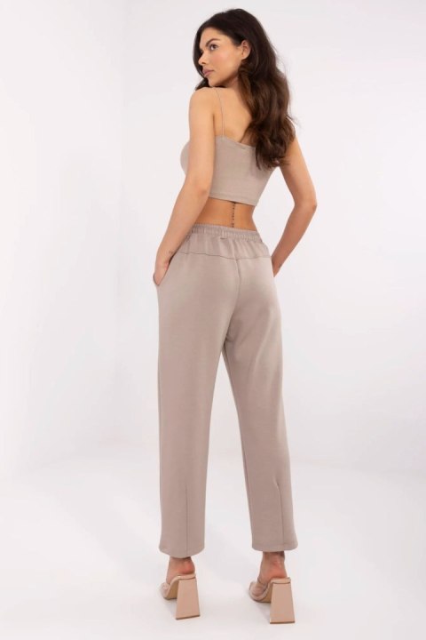 Spodnie Dresowe Model DHJ-SP-20523.66P Dark Beige - Italy Moda Spodnie Dresowe Model DHJ-SP-20523.66P Dark Beige - Italy Moda