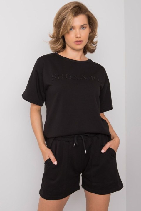 Spodnie Komplet Model EM-KMPL-599.12 Black - Ex Moda Spodnie Komplet Model EM-KMPL-599.12 Black - Ex Moda