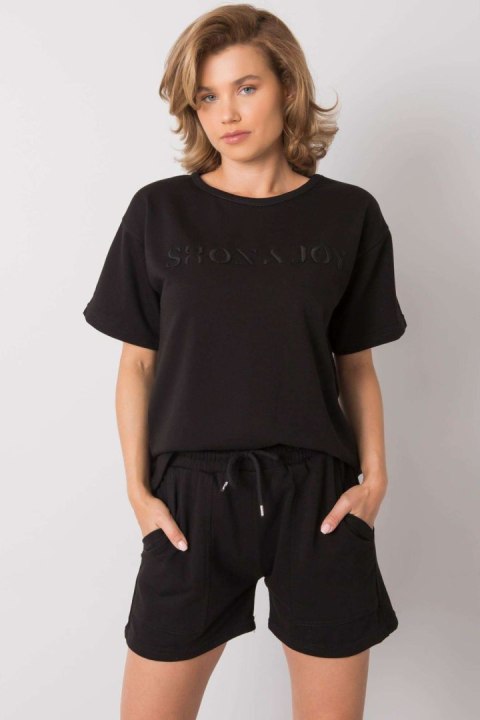 Spodnie Komplet Model EM-KMPL-599.12 Black - Ex Moda Spodnie Komplet Model EM-KMPL-599.12 Black - Ex Moda