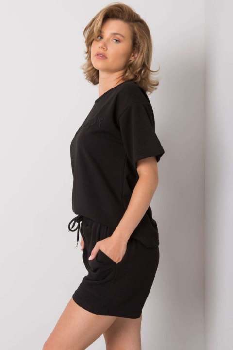 Spodnie Komplet Model EM-KMPL-599.12 Black - Ex Moda Spodnie Komplet Model EM-KMPL-599.12 Black - Ex Moda