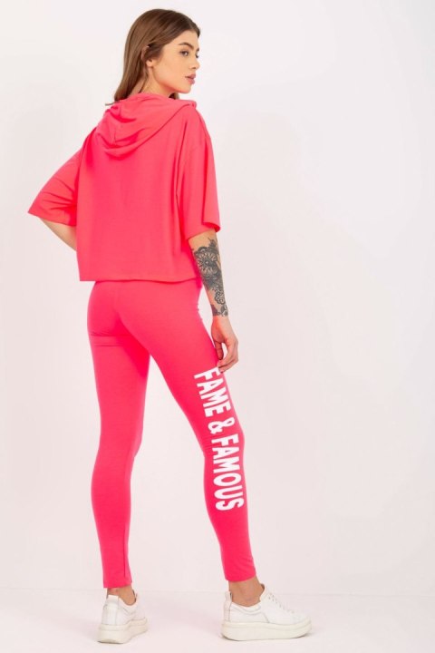 Spodnie Komplet Model EM-KMPL-735.10 Fluo Pink - Ex Moda Spodnie Komplet Model EM-KMPL-735.10 Fluo Pink - Ex Moda