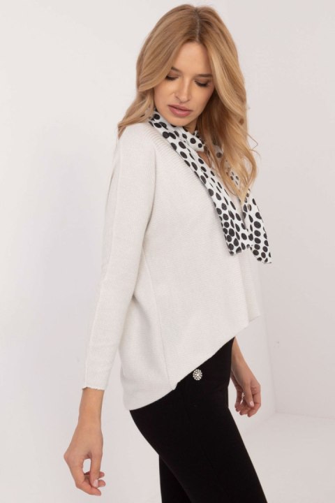 Sweter Damski Model DHJ-BZ-19226.91White - Italy Moda Sweter Damski Model DHJ-BZ-19226.91White - Italy Moda