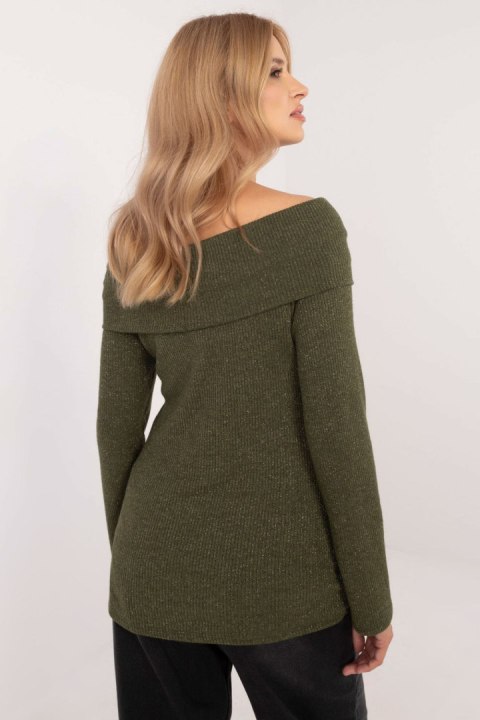 Sweter Damski Model DHJ-SW-A2449.33 Khaki - Italy Moda Sweter Damski Model DHJ-SW-A2449.33 Khaki - Italy Moda