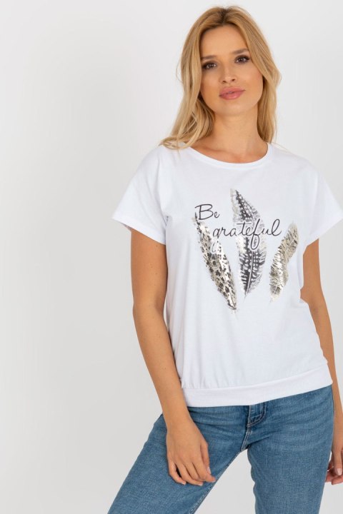 Bluzka Model RV-BZ-8921.66 White - Rue Paris Bluzka Model RV-BZ-8921.66 White - Rue Paris