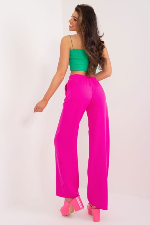 Spodnie Damskie Model WN-SP-8247.64 Fuksja - Rue Paris Spodnie Damskie Model WN-SP-8247.64 Fuksja - Rue Paris