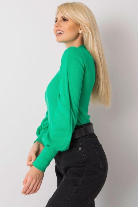 Bluzka Model RV-BZ-5223.15 Green - Rue Paris Bluzka Model RV-BZ-5223.15 Green - Rue Paris