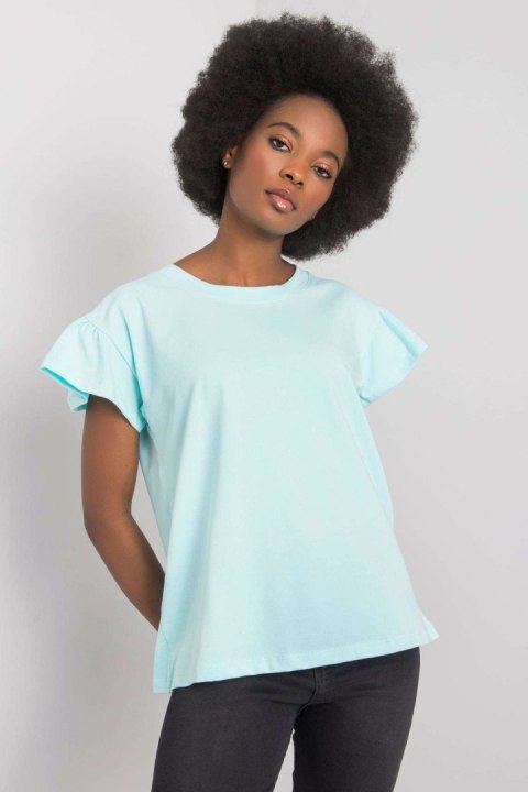 Bluzka Model RV-BZ-6724.69 Mint - Rue Paris Bluzka Model RV-BZ-6724.69 Mint - Rue Paris