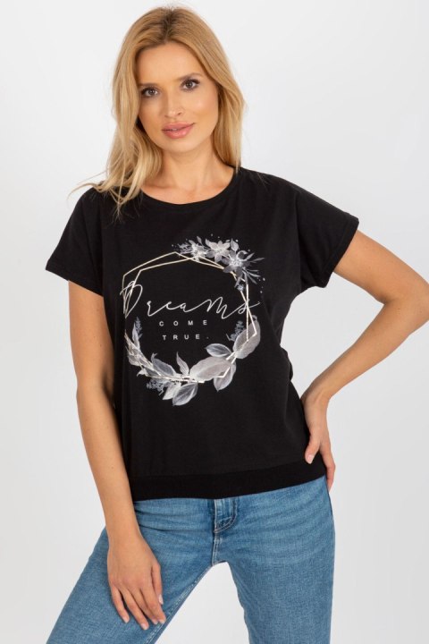 Bluzka Model RV-BZ-8918.68 Black - Rue Paris Bluzka Model RV-BZ-8918.68 Black - Rue Paris