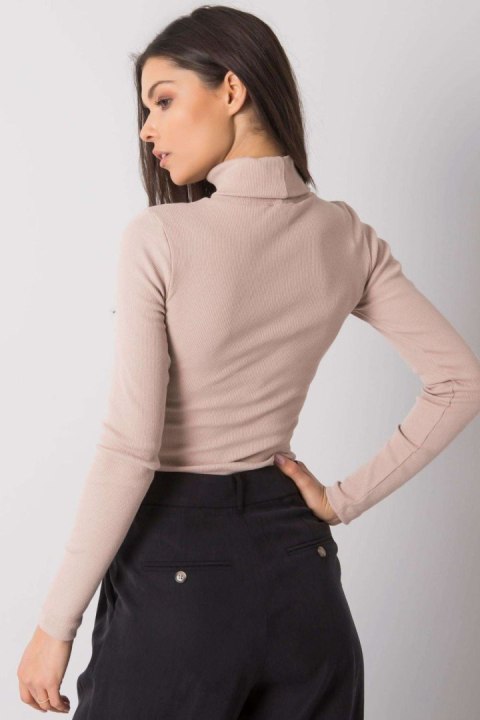 Golf Damski Model RV-BZ-7182.01P Beige - Rue Paris Golf Damski Model RV-BZ-7182.01P Beige - Rue Paris