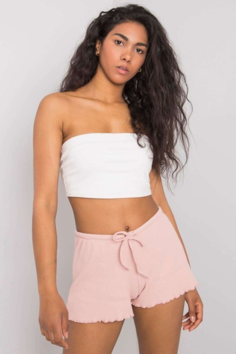 Szorty Damskie Model RV-SN-6628.95 Light Pink - Rue Paris Szorty Damskie Model RV-SN-6628.95 Light Pink - Rue Paris