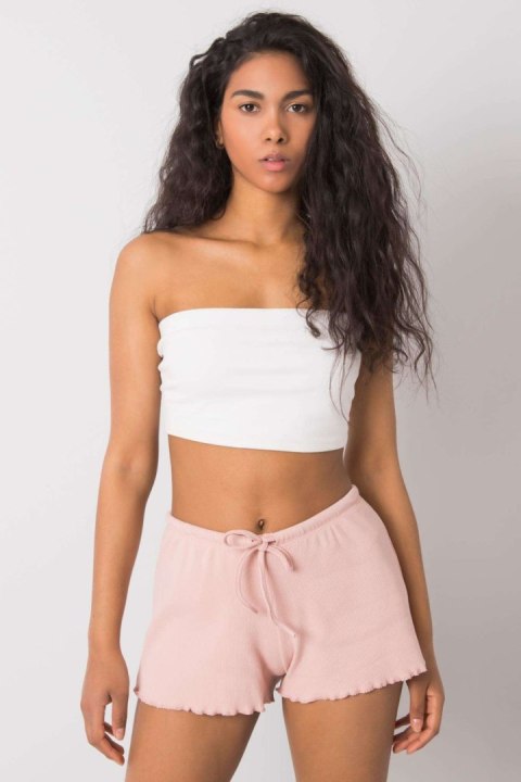 Szorty Damskie Model RV-SN-6628.95 Light Pink - Rue Paris Szorty Damskie Model RV-SN-6628.95 Light Pink - Rue Paris