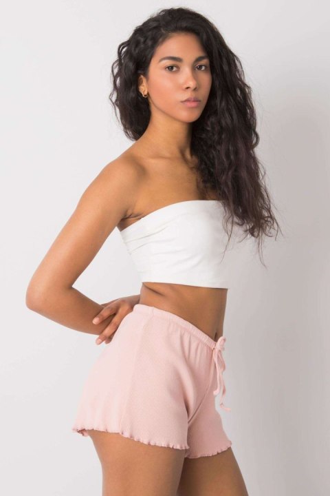 Szorty Damskie Model RV-SN-6628.95 Light Pink - Rue Paris Szorty Damskie Model RV-SN-6628.95 Light Pink - Rue Paris