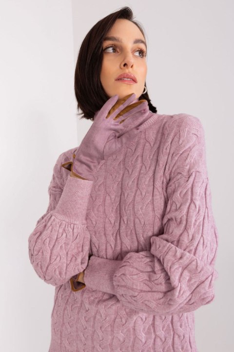 Rękawiczki Model AT-RK-238601.31P Dark Violet - AT Rękawiczki Model AT-RK-238601.31P Dark Violet - AT