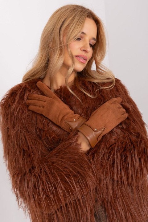 Rękawiczki Model AT-RK-239507.53P Light Brown - AT Rękawiczki Model AT-RK-239507.53P Light Brown - AT