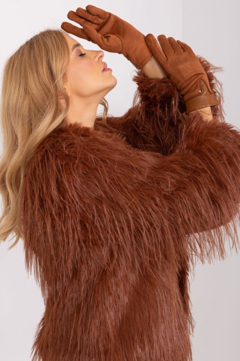 Rękawiczki Model AT-RK-239507.53P Light Brown - AT Rękawiczki Model AT-RK-239507.53P Light Brown - AT