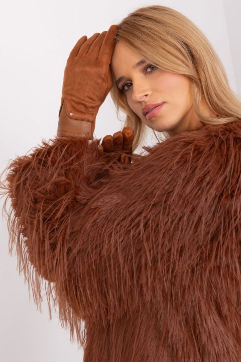 Rękawiczki Model AT-RK-239507.53P Light Brown - AT Rękawiczki Model AT-RK-239507.53P Light Brown - AT