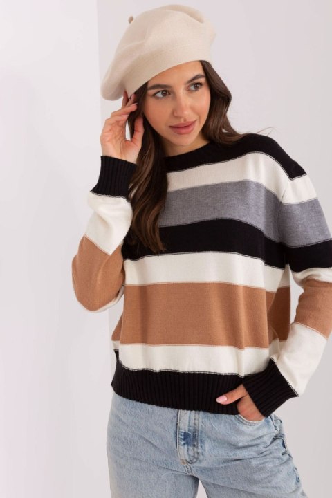 Beret Model AT-CZ-231305.82P Light Beige - AT Beret Model AT-CZ-231305.82P Light Beige - AT