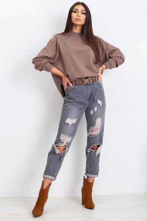 Bluza Damska Model RV-BL-5185.92P Brown - BFG Bluza Damska Model RV-BL-5185.92P Brown - BFG