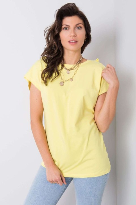 Bluzka Model FA-BZ-6299.01P Light Yellow - Fancy Bluzka Model FA-BZ-6299.01P Light Yellow - Fancy
