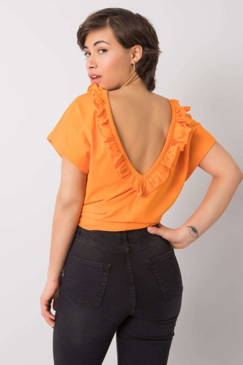 Bluzka Model FA-BZ-6299.01P Orange - Fancy Bluzka Model FA-BZ-6299.01P Orange - Fancy