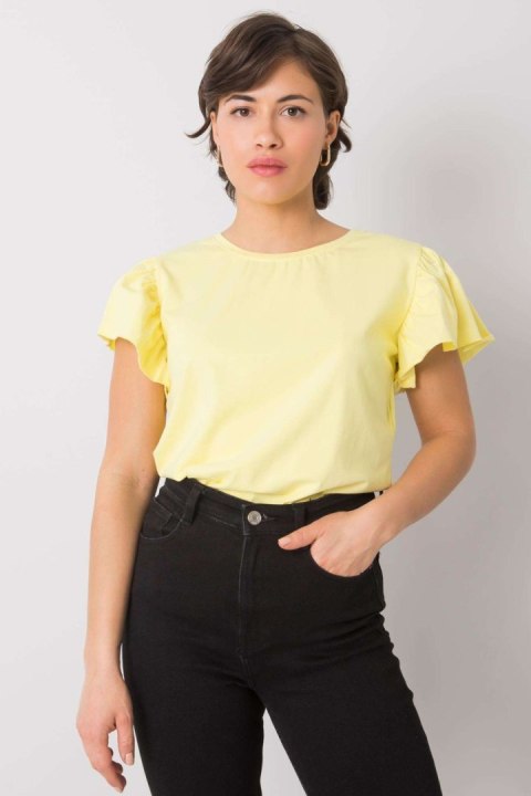 Bluzka Model FA-BZ-7041.19 Light Yellow - Fancy Bluzka Model FA-BZ-7041.19 Light Yellow - Fancy