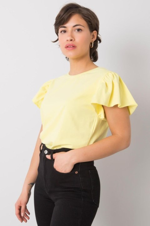 Bluzka Model FA-BZ-7041.19 Light Yellow - Fancy Bluzka Model FA-BZ-7041.19 Light Yellow - Fancy