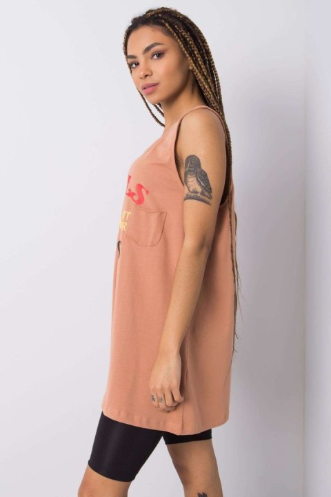 Koszulka Top Model FA-TP-6871.78P Camel - Fancy Koszulka Top Model FA-TP-6871.78P Camel - Fancy