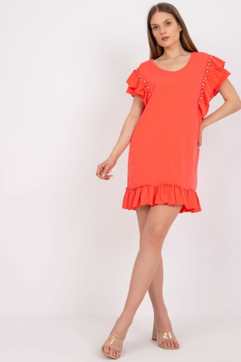 Sukienka Model FA-SK-7017.72P Coral - Fancy Sukienka Model FA-SK-7017.72P Coral - Fancy