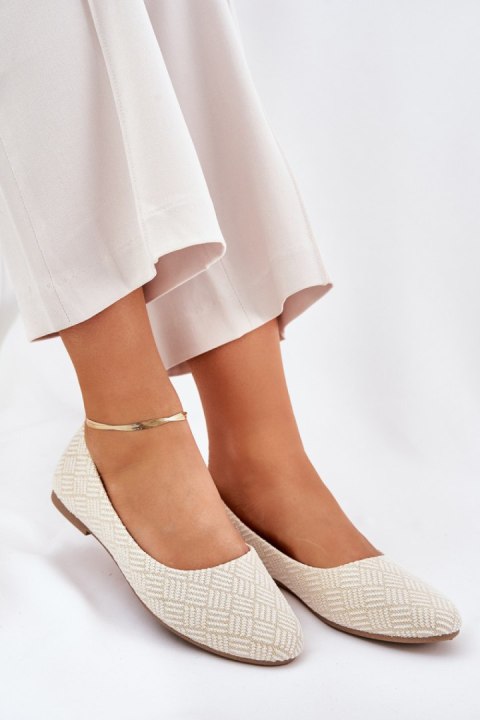 Baleriny Model Tatorelis 25BL02-9047 Gold - Step in style Baleriny Model Tatorelis 25BL02-9047 Gold - Step in style