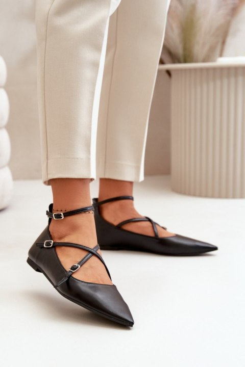 Baleriny Model Violra P-1396 Black - Step in style Baleriny Model Violra P-1396 Black - Step in style