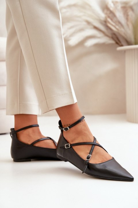 Baleriny Model Violra P-1396 Black - Step in style Baleriny Model Violra P-1396 Black - Step in style