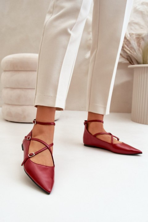 Baleriny Model Violra P-1396 Bordo - Step in style Baleriny Model Violra P-1396 Bordo - Step in style