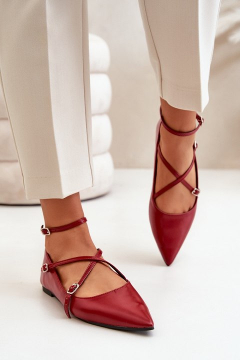 Baleriny Model Violra P-1396 Bordo - Step in style Baleriny Model Violra P-1396 Bordo - Step in style