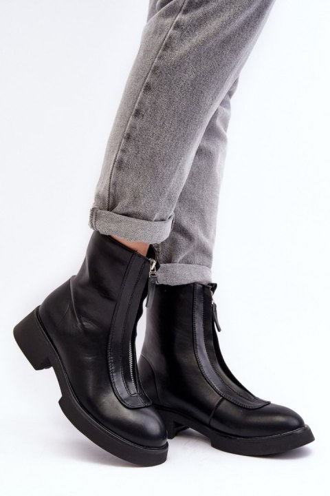 Botki Model Elkasa 7781A Black - Step in style Botki Model Elkasa 7781A Black - Step in style