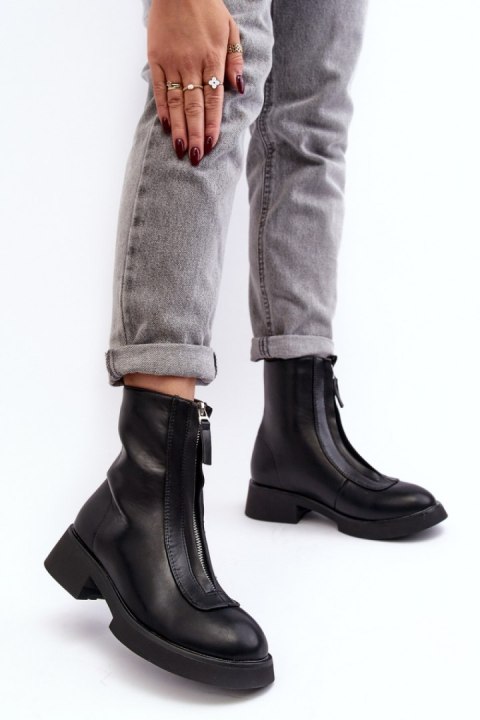 Botki Model Elkasa 7781A Black - Step in style Botki Model Elkasa 7781A Black - Step in style