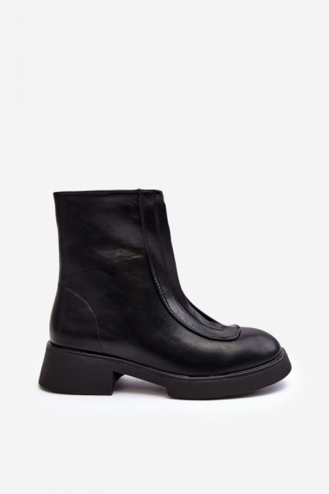 Botki Model Elkasa 7781A Black - Step in style Botki Model Elkasa 7781A Black - Step in style