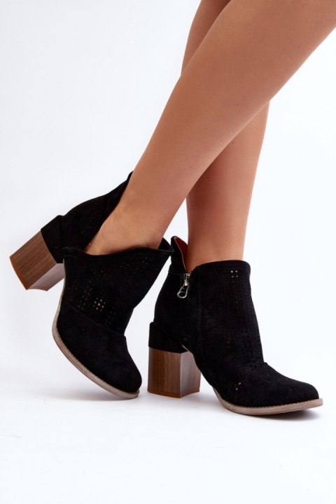 Botki Model Niartima A5722 Black - Step in style Botki Model Niartima A5722 Black - Step in style