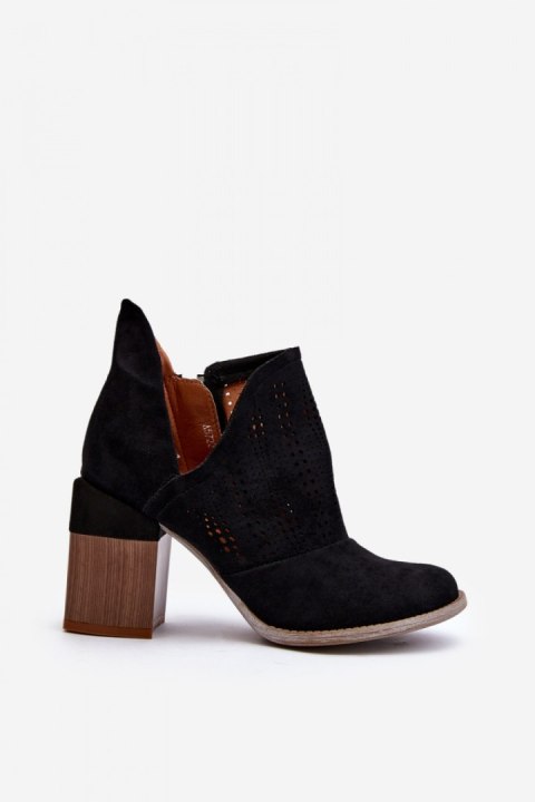 Botki Model Niartima A5722 Black - Step in style Botki Model Niartima A5722 Black - Step in style