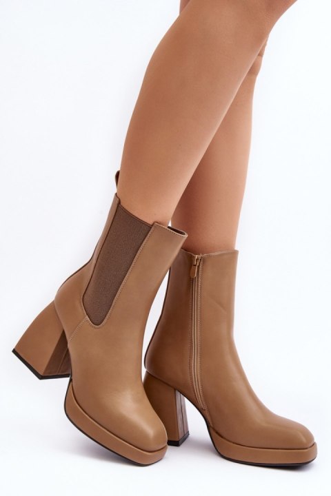 Botki Model Stelares 5892 Brown - Step in style Botki Model Stelares 5892 Brown - Step in style