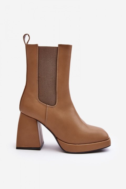 Botki Model Stelares 5892 Brown - Step in style Botki Model Stelares 5892 Brown - Step in style