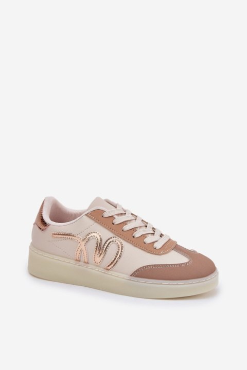Buty Sportowe Model Iladira C2038-4 Gold/Beige - Step in style Buty Sportowe Model Iladira C2038-4 Gold/Beige - Step in style