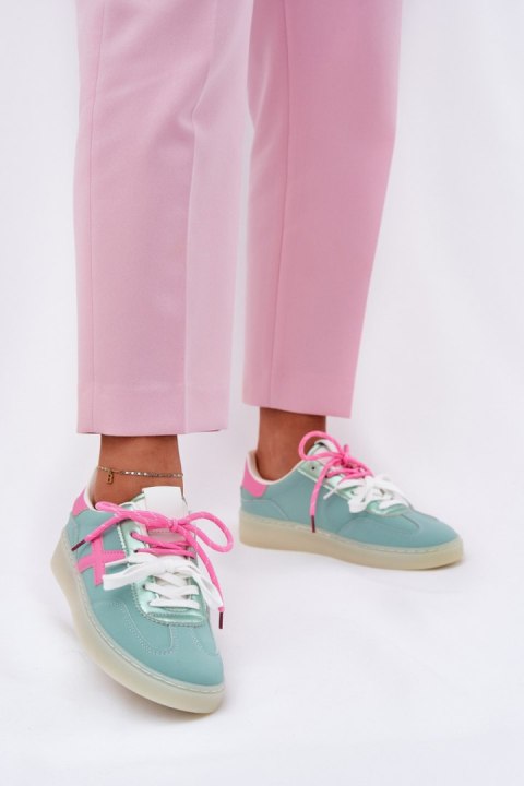 Buty Sportowe Model Zelevelis C2051-7 Mint/Pink - Step in style Buty Sportowe Model Zelevelis C2051-7 Mint/Pink - Step in style